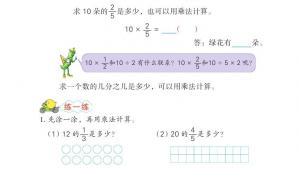 苏教版六年级数学上册电子课本二 分数乘法(第30页)