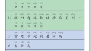 苏教版二年级语文上册电子课本生字表(第146页)