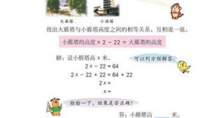 苏教版六年级数学上册(旧版)电子课本1 方程(第1页)