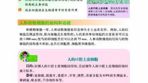苏教版七年级生物上册(旧版)电子课本-苏教版初一生物上册(旧版)电子课本第二节 人和动物细胞的结构和功能(第36页)