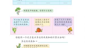 苏教版四年级数学下册电子课本多边形的内角和(第97页)