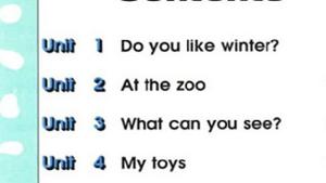 苏教版二年级英语2B电子课本contents(第1页)