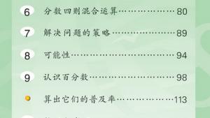 苏教版六年级数学上册(旧版)电子课本封面/前言/目录