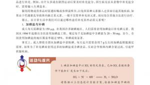 苏教版高二化学与生活电子课本第一单元 摄取人体必需的化学元素(第44页)