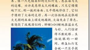 苏教版六年级语文下册电子课本2、三亚落日(第8页)