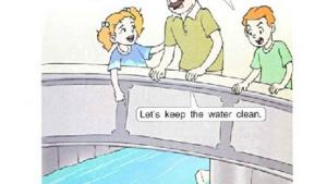 苏教版二年级英语2B电子课本Unit8 keep the water clean!(第31页)