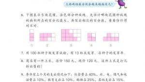 苏教版六年级数学下册电子课本1 数与代数(第72页)