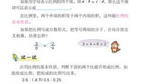 苏教版六年级数学下册(旧版)电子课本3 比例(第44页)