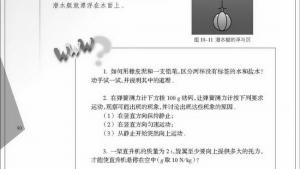 苏教版八年级物理下册电子课本,苏教版初二物理下册电子课本二、二力平衡(第90页)
