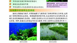 苏教版八年级生物下册(旧版)电子课本-苏教版初二生物下册(旧版)电子课本第一节 生物圈中的各种生态系统(第96页)