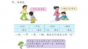 苏教版二年级数学上册电子课本我们身体上的“尺”(第68页)