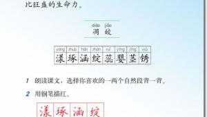 苏教版六年级语文下册电子课本18、广玉兰(第95页)