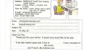 苏教版六年级英语6B电子课本Unit7 a letter to a penfriend(第55页)