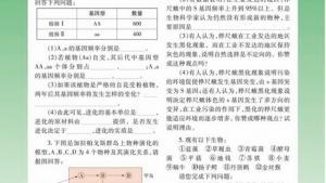 苏教版高一生物必修2（遗传与进化）电子课本生物进化的基本历程生物进化与生物多样性的形成(第111页)