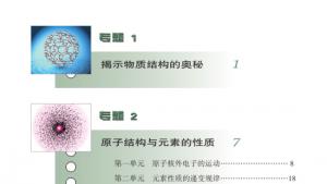 苏教版高三化学-物质结构与性质电子课本封面/前言/目录