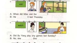 苏教版六年级英语6A电子课本Unit8 review and check(第66页)