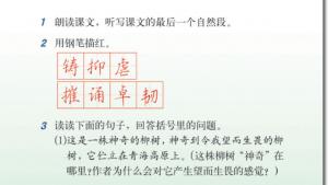 苏教版六年级语文上册电子课本15、青海高原一株柳(第92页)