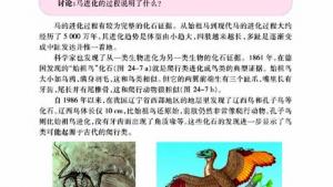 苏教版八年级生物下册(旧版)电子课本-苏教版初二生物下册(旧版)电子课本第二节 生物进化的历程(第68页)