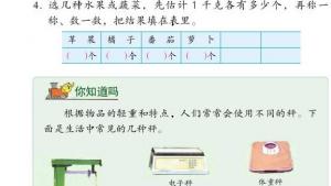 苏教版三年级数学上册电子课本二 千克和克(第30页)