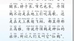 苏教版二年级语文上册电子课本20 美丽的丹顶鹤(第123页)