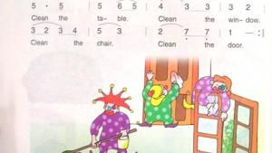 苏教版二年级英语2A电子课本Unit 4 clean the chair(第15页)