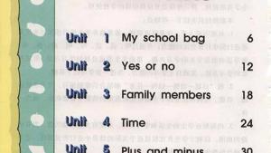 苏教版三年级英语3B电子课本Contents(第5页)