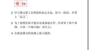 苏教版六年级语文下册电子课本14、学会合作(第74页)