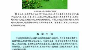 苏教版八年级生物下册(旧版)电子课本-苏教版初二生物下册(旧版)电子课本第一节 生物圈中的各种生态系统(第108页)